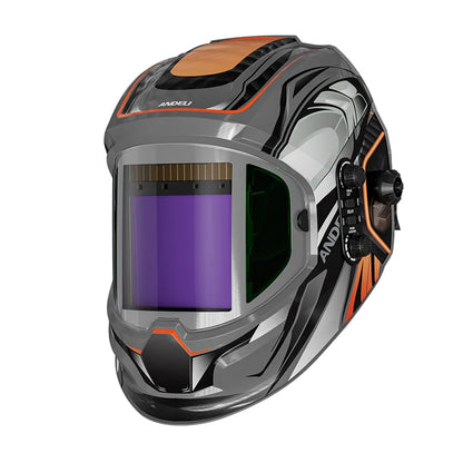 Andeli Auto-Darkening Welding Helmet with 180° Panoramic View and Solar Power